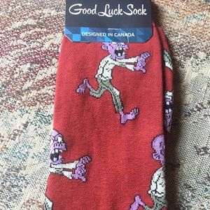 NWT Mens Good Luck Socks - Zombies